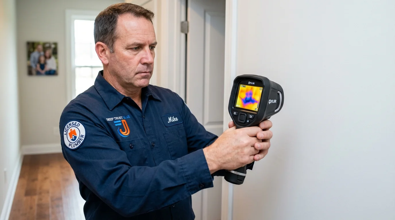 Thermal imaging leak detection by Johns Plumbing LLC in Waldron